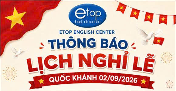 THÔNG BÁO NGHỈ LỄ QUỐC KHÁNH 02/09/2026